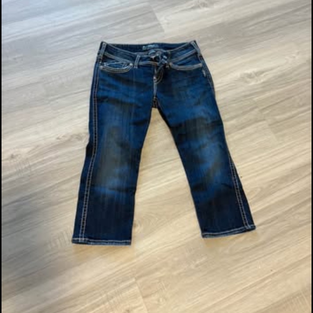 Kenzie Indigo Denim Capri Pants